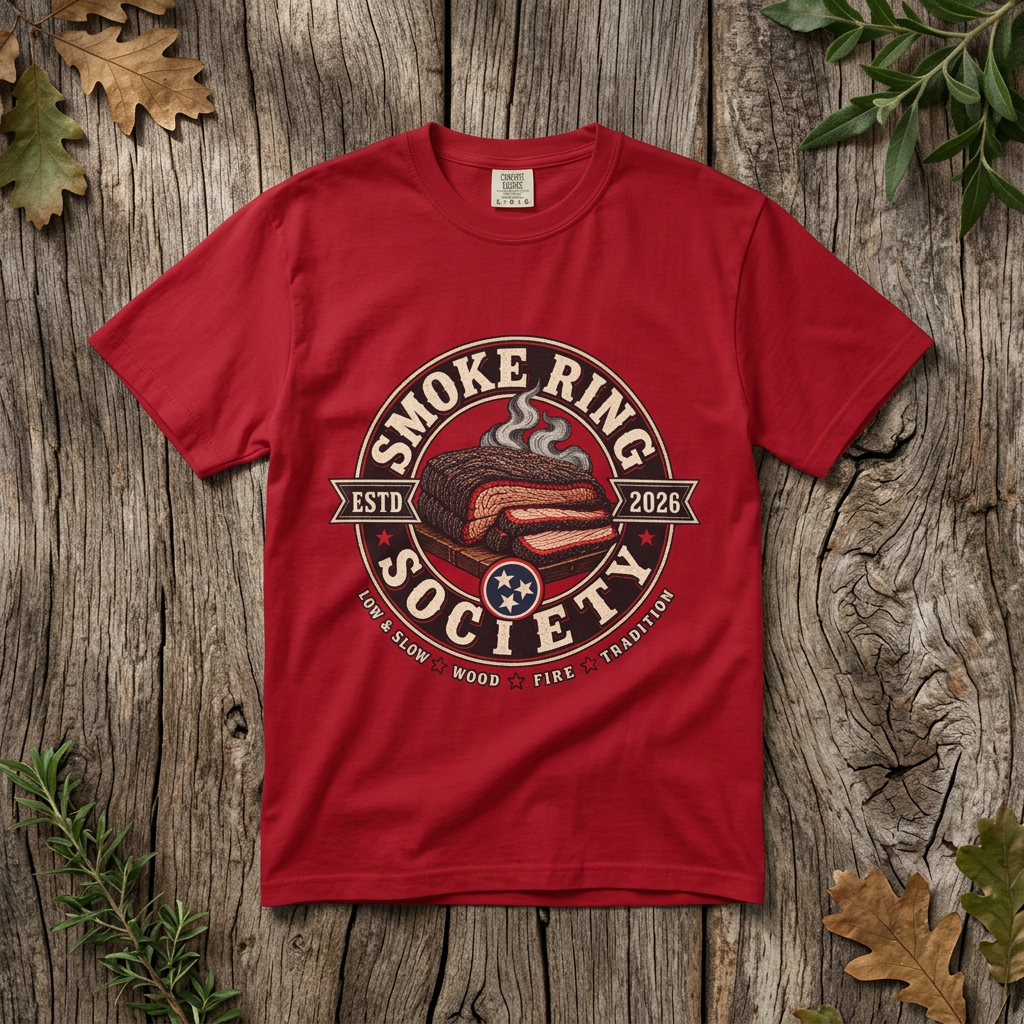 Title: Smoke Ring Society — Comfort Colors Tee