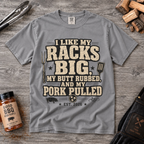 I Like My Racks Big T-Shirt — Funny BBQ Pork Pulled Comfort Colors Tee