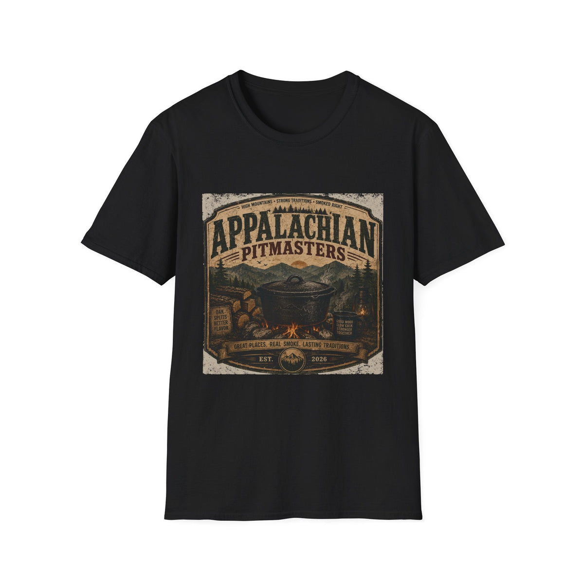 Appalachian Pitmasters vintage t-shirt, back view