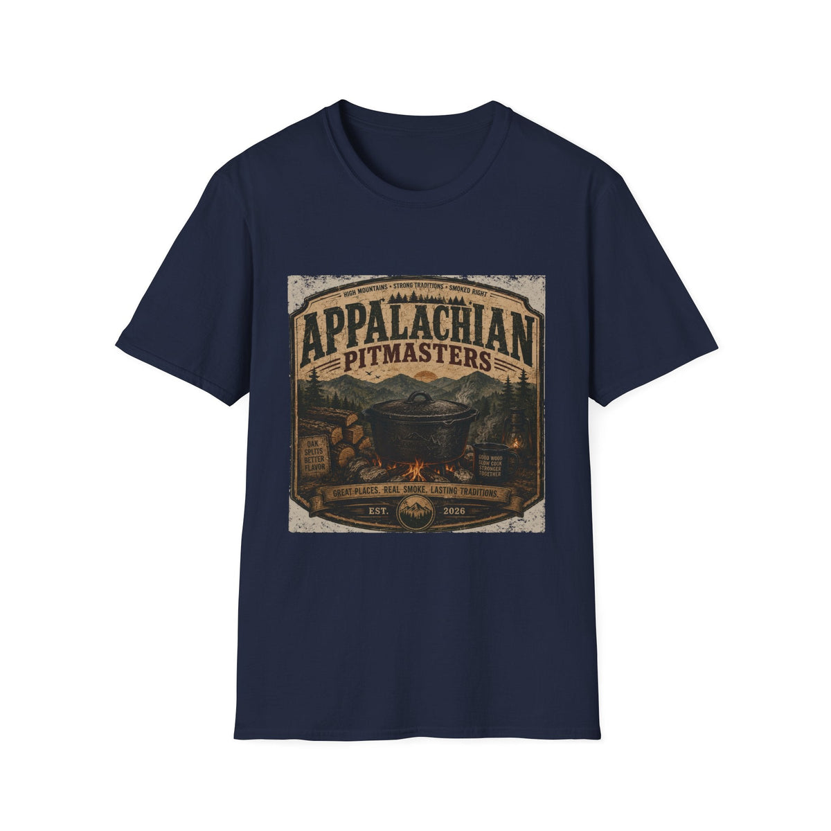 Appalachian Pitmasters vintage t-shirt color options