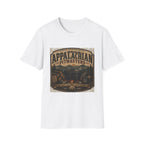 Appalachian Pitmasters vintage t-shirt, close-up graphic detail