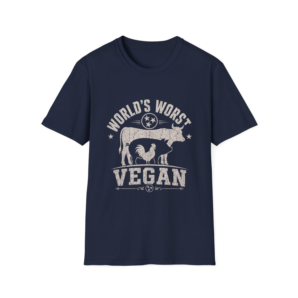 World's Worst Vegan t-shirt color options