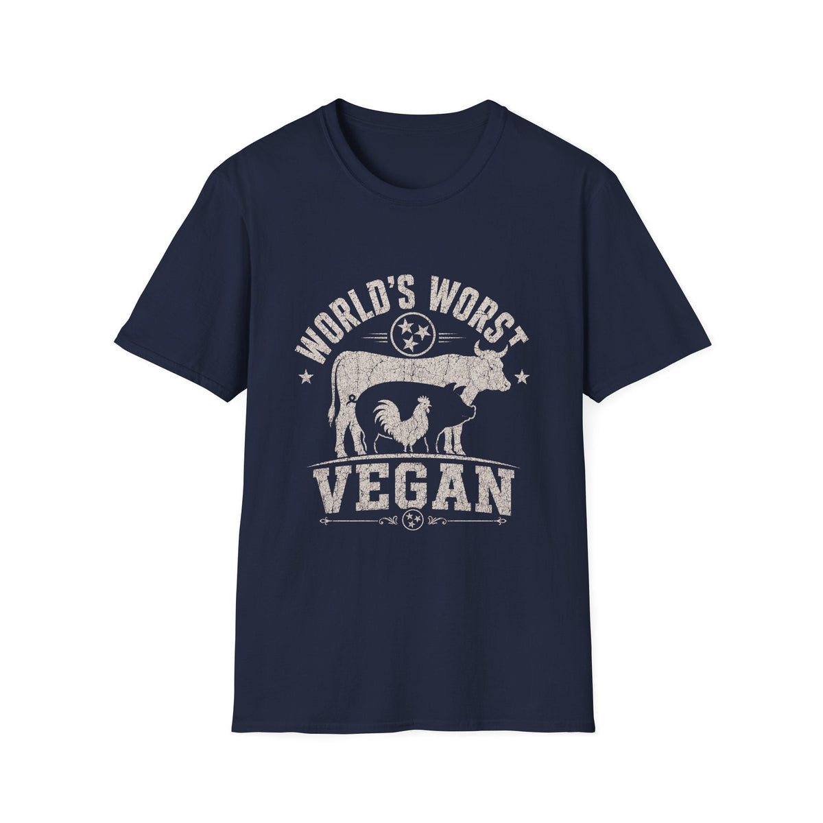 World's Worst Vegan t-shirt color options