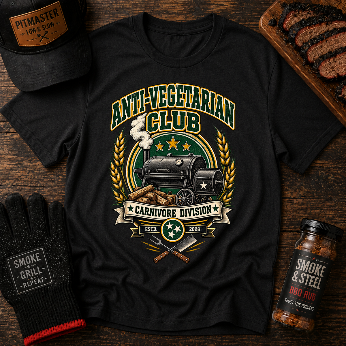 Anti-Vegetarian Club Meat Lover T-Shirt
