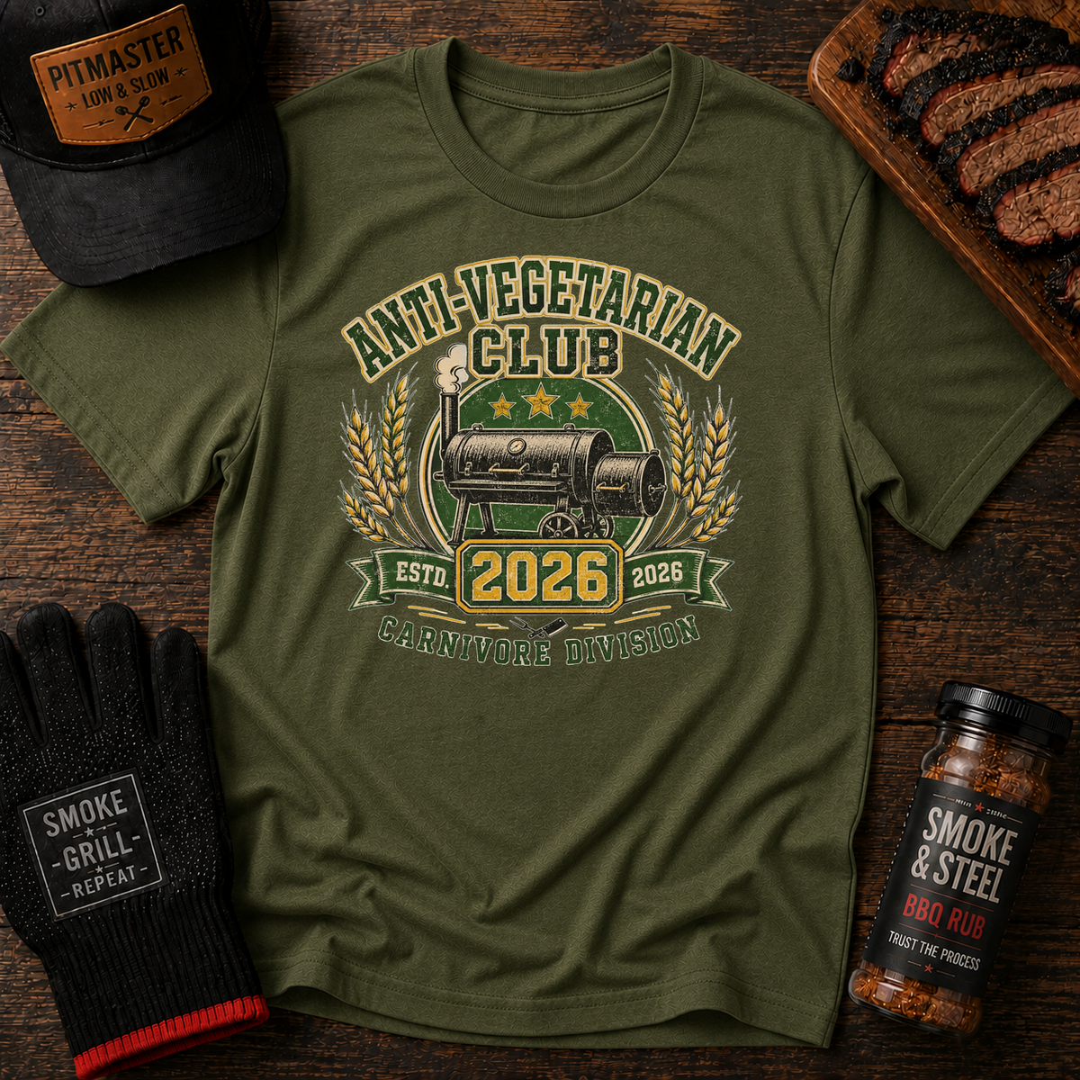 Anti-Vegetarian Club Carnivore Division 2026 T-Shirt
