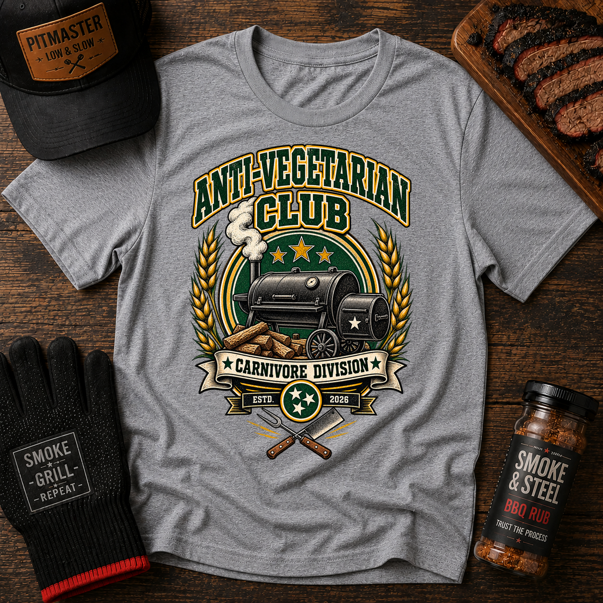 Anti-Vegetarian Club Meat Lover T-Shirt