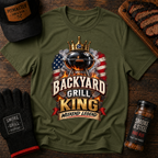 Backyard Grill King T-Shirt — Patriotic BBQ Weekend Legend Tee