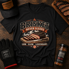Brisket Never Sleeps BBQ T-Shirt