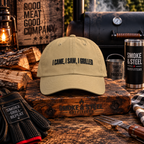 Dad Cap — "I Came, I Saw, I Grilled" Embroidered BBQ Hat – Bring the grill-day attitude with this embroidered funny BBQ dad hat