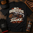No Shortcuts Just Smoke t-shirt, Black colorway