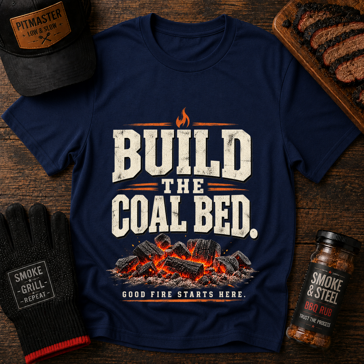 Build the Coal Bed BBQ T-Shirt