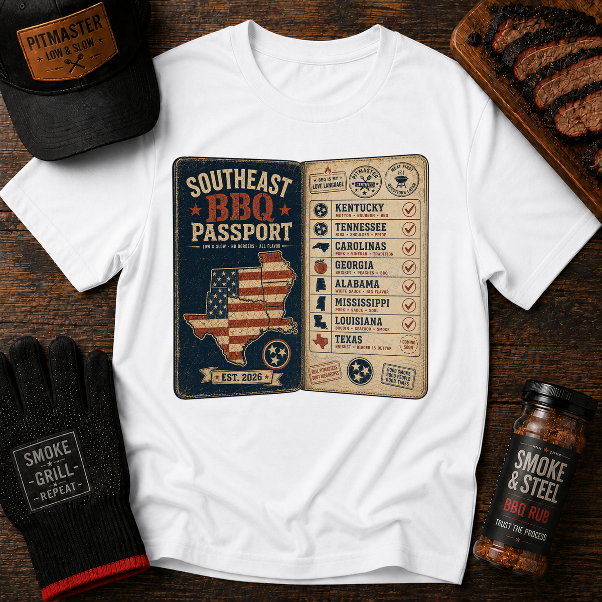 Southeast BBQ Passport T-Shirt